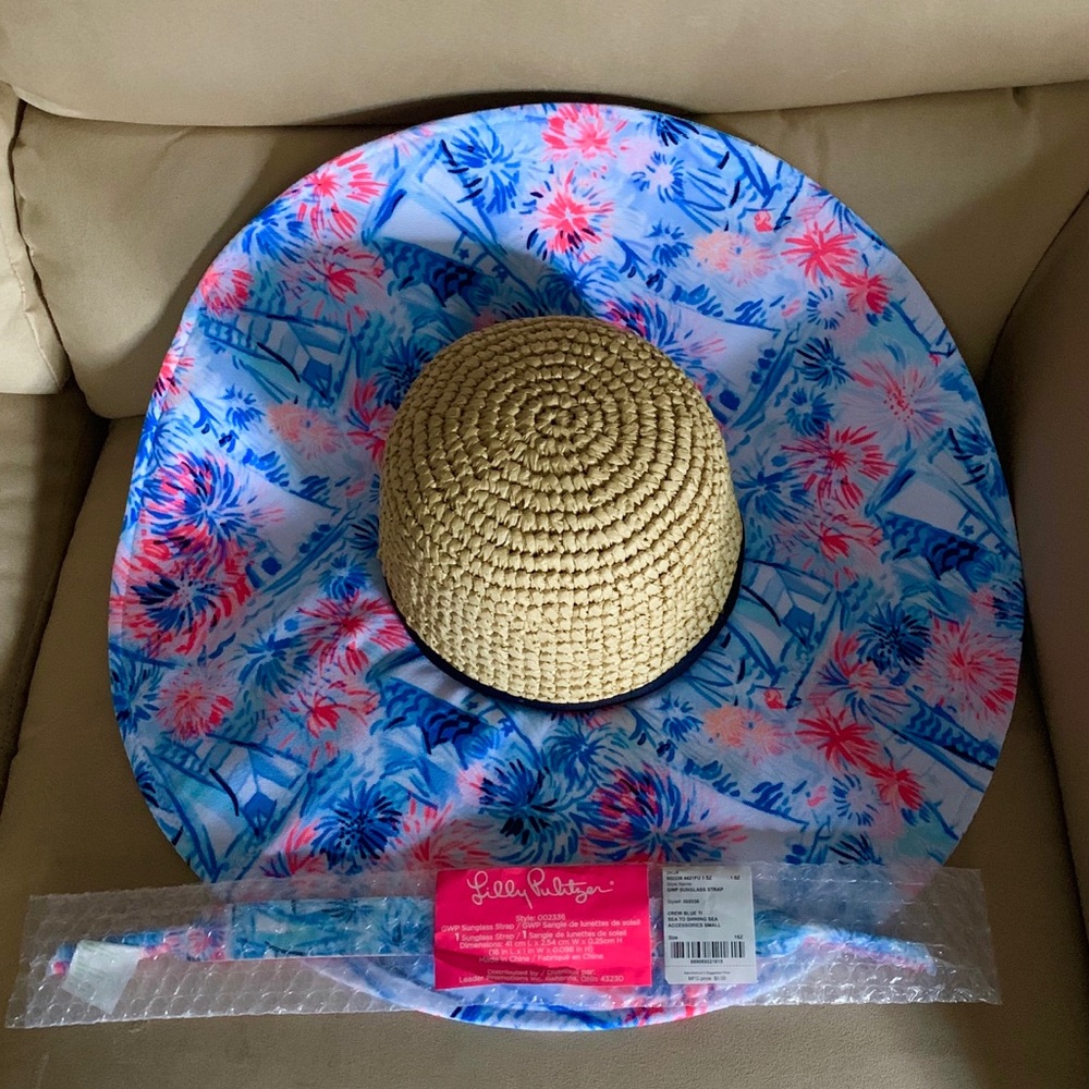 Lilly Pulitzer Beach Hat / Sunglass Strap